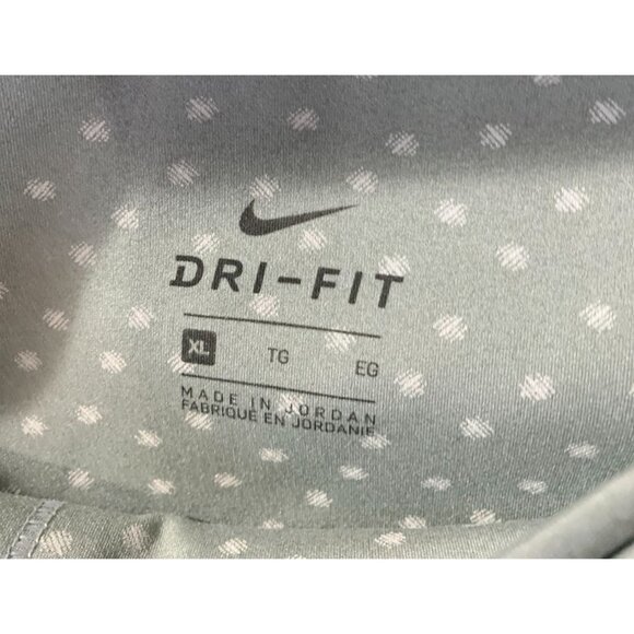 Nike Dri Fit Womens Size XL Green Legging CZ9144-073 Yoga Pants Polka Dot Twist - Picture 3 of 4